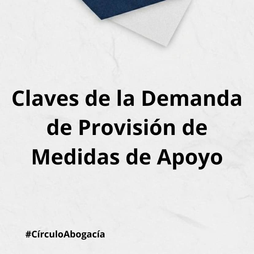 Claves de la Demanda de Provisión de Medidas de Apoyo